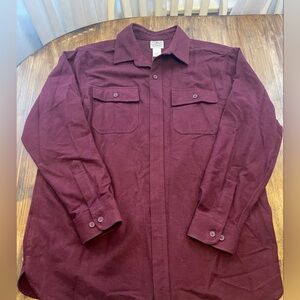 L.L. Bean Men’s Traditional Fit Button Down Shirt Flannel Large Regular